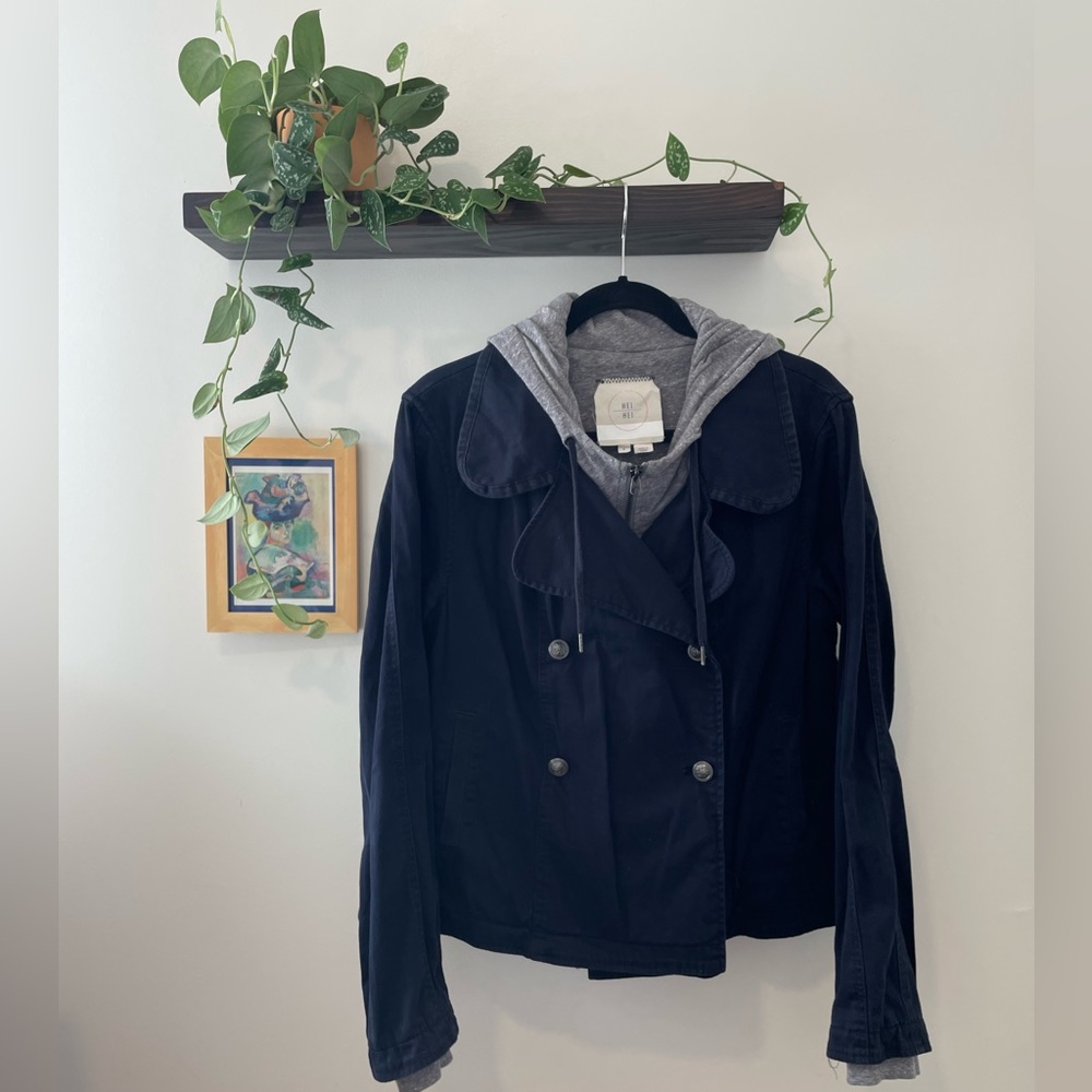 Anthropologie Coat with Attached Hoodie (Hei Hei)